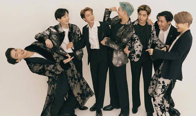 这又穿着tomford西装登上美国老牌杂志封面~bts防弹少年团登上
