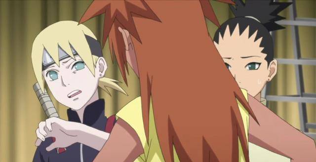 博人传:蝶蝶有3次亲吻的机会都被破坏了,最后一次还把衣服撑爆_保护