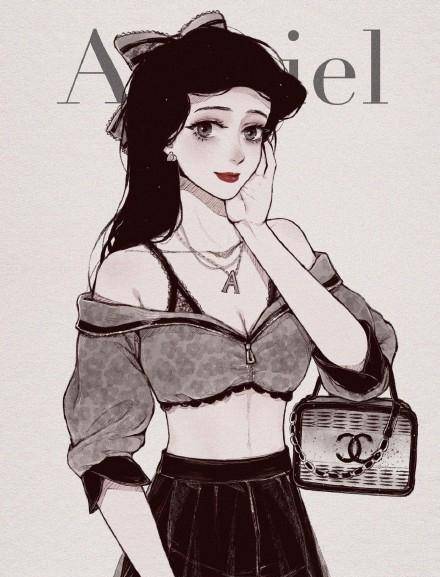 当迪士尼公主化身现代辣妹,艾莎名媛风十足,邻国王子得排队追!