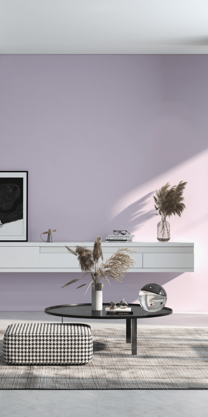 佛山艺术涂料厂家丨"绝绝紫"小羊皮艺术漆,被众多小红书家居达人走心