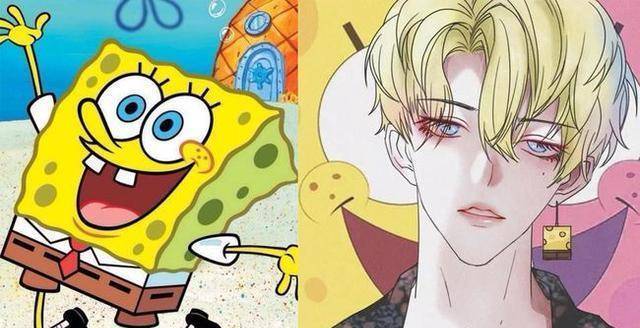 海绵宝宝全员"偶像化",痞老板变霸道总裁,派大星成了阳光男孩_样子