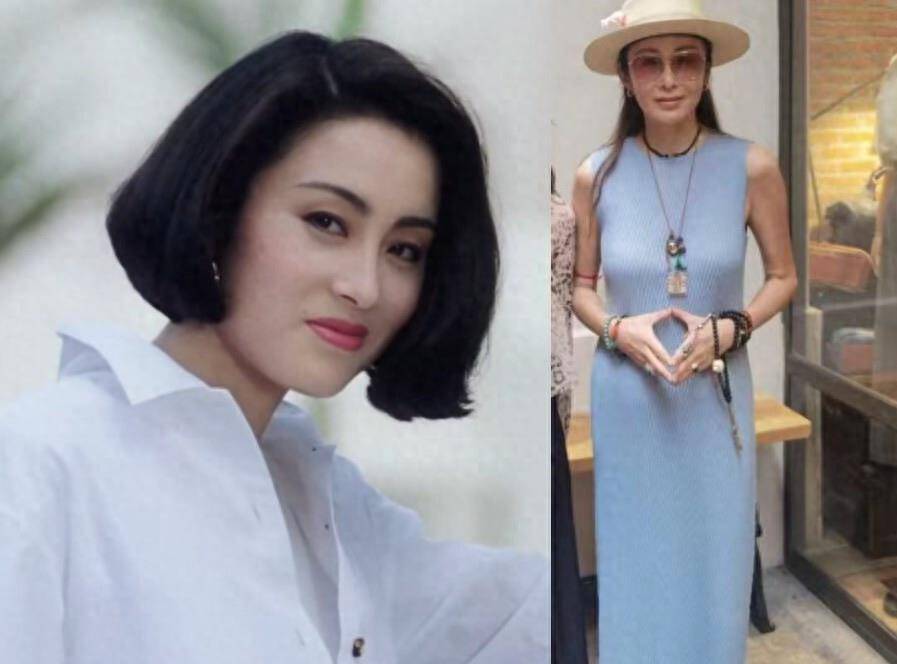 从张敏最近的照片来看,她现在看起来比年轻时瘦了.