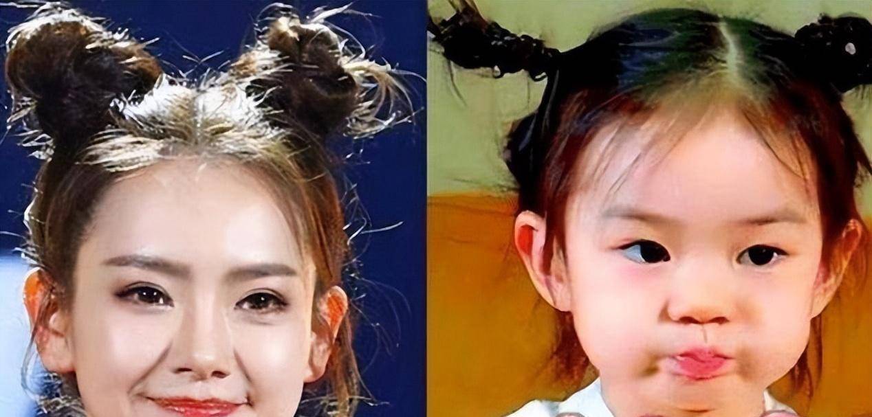 "长大的,还以为自己是"小戚薇",没想到美出了新高度_lucky_妈妈_面部