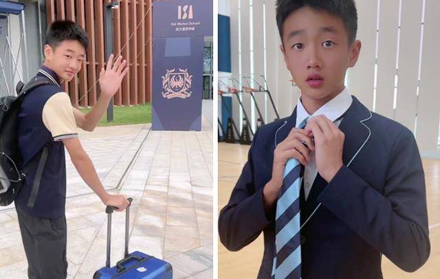 而从杨阳洋踏进校园之后,网友们也感受到了国际学校的氛围与独特之处