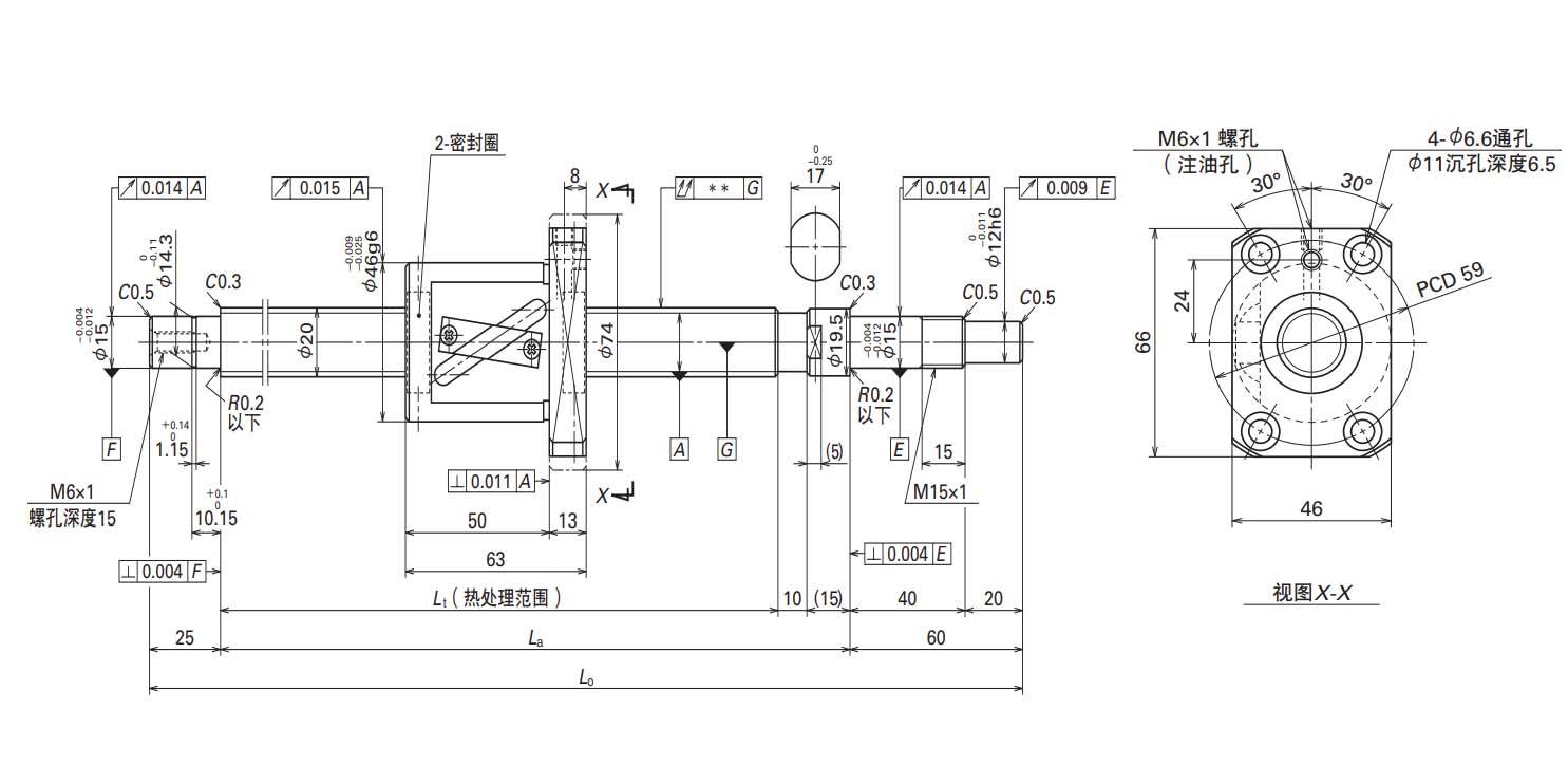 nsk 滚珠丝杠 小型fa系列 ma.fa.