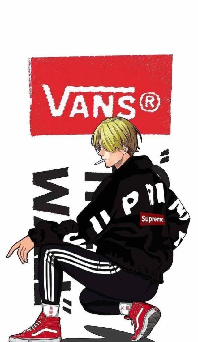 海贼王当角色穿上潮装索隆竟成为主角,能玩剑还能篮球嘻哈_艾斯_画风