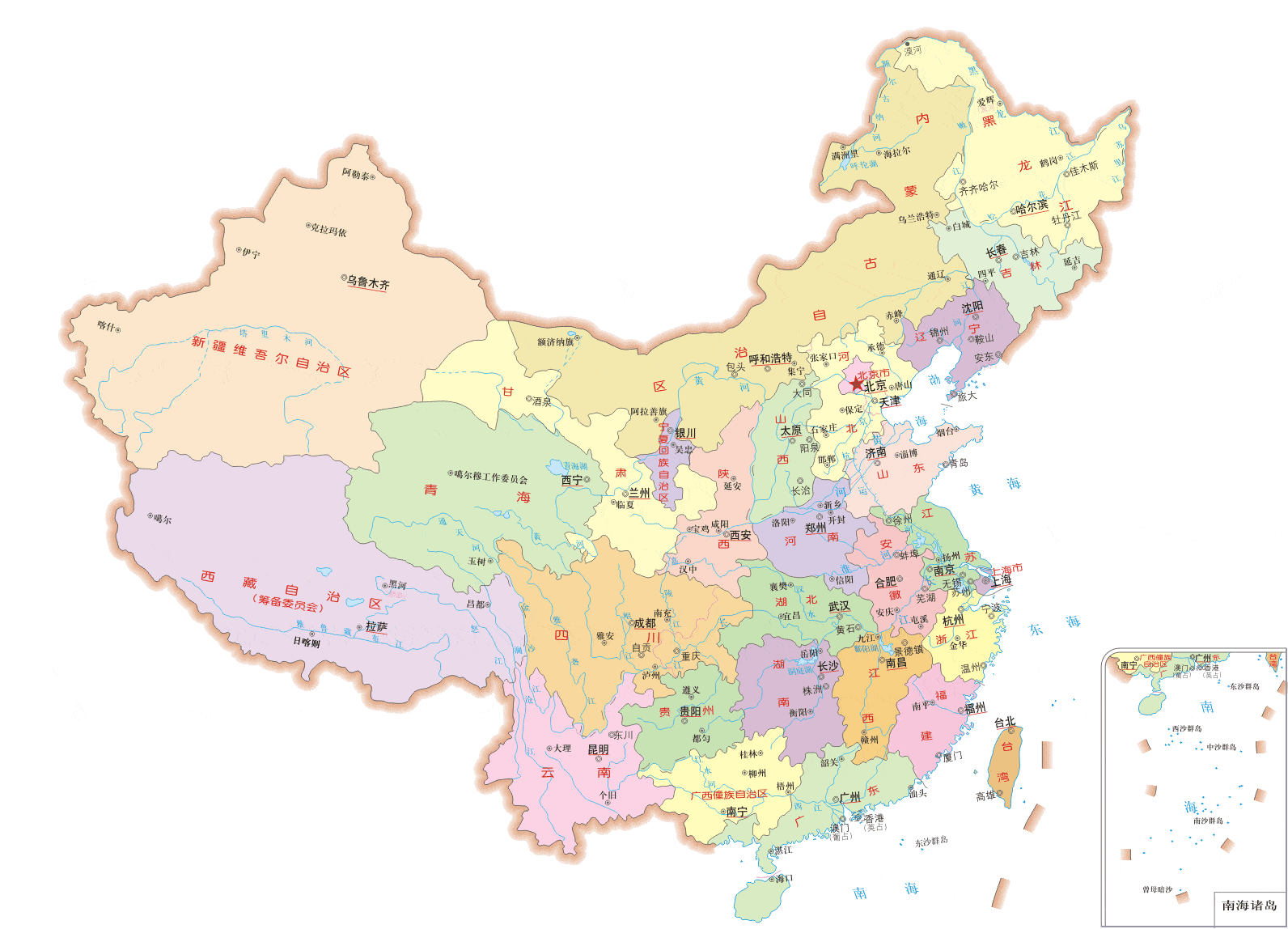 中国最新地图公布,藏南地区全部划入版图,领土完整不容侵犯