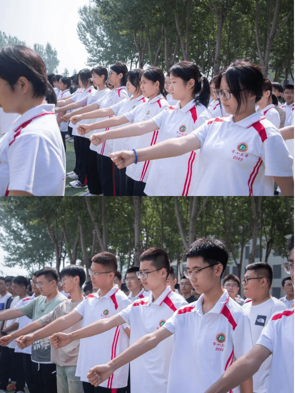 衡水顺平中学军训中的高一新生,用汗水书写青春序章_调整_少年_军姿