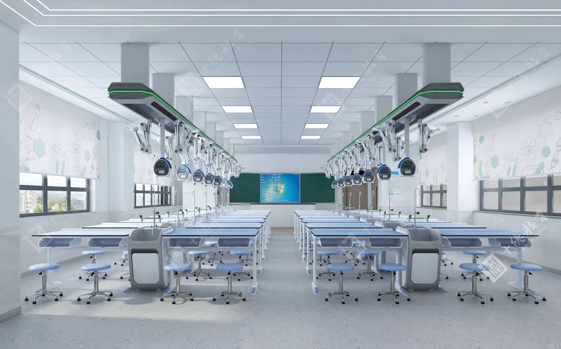 【数智结合,劳学并进】十德教育河北迁安一中实验室建设案例_数字化