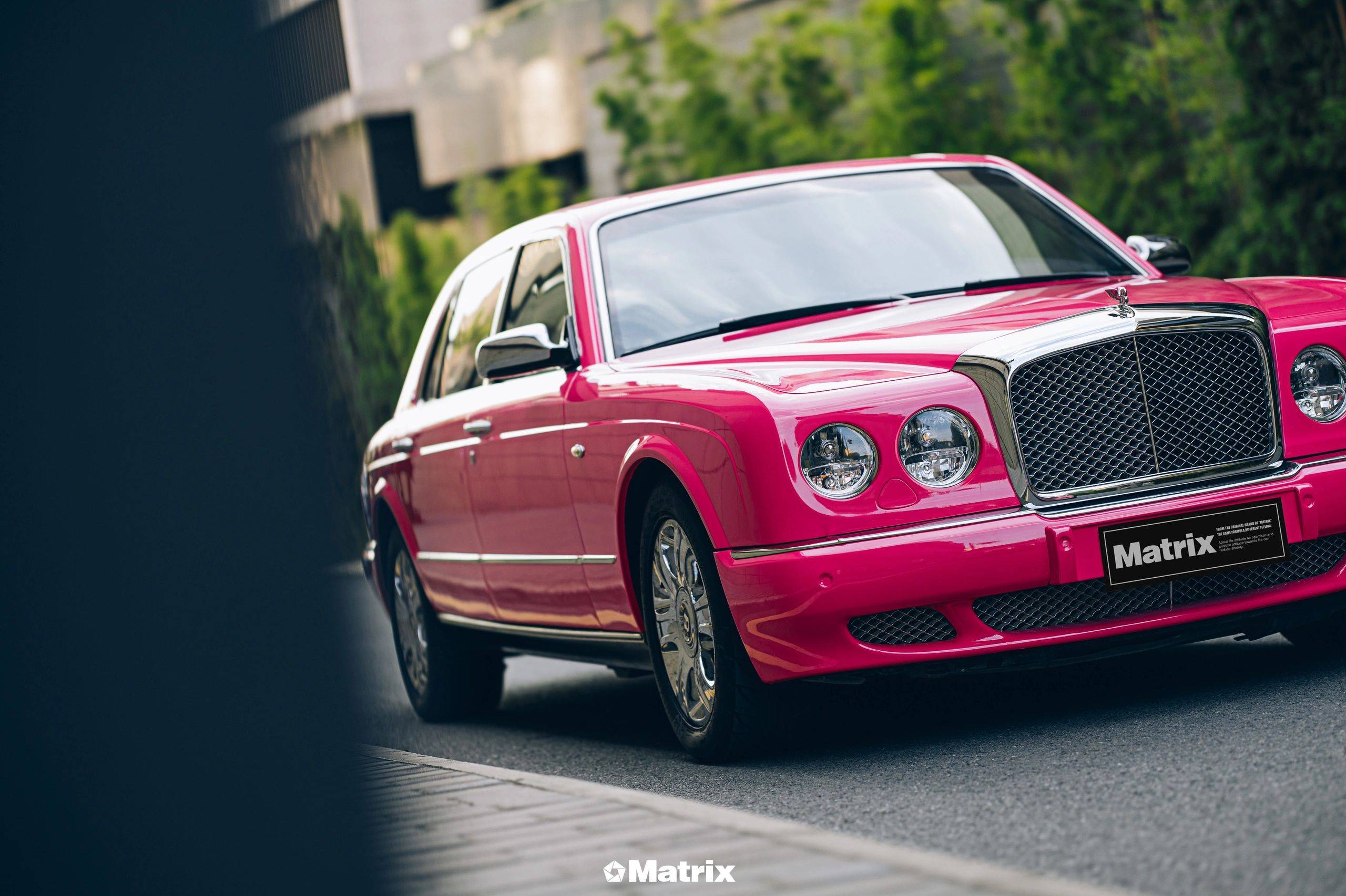 宾利雅致rl-matrix矩阵改色膜甜菜根紫,甜度爆表让人垂涎欲滴!