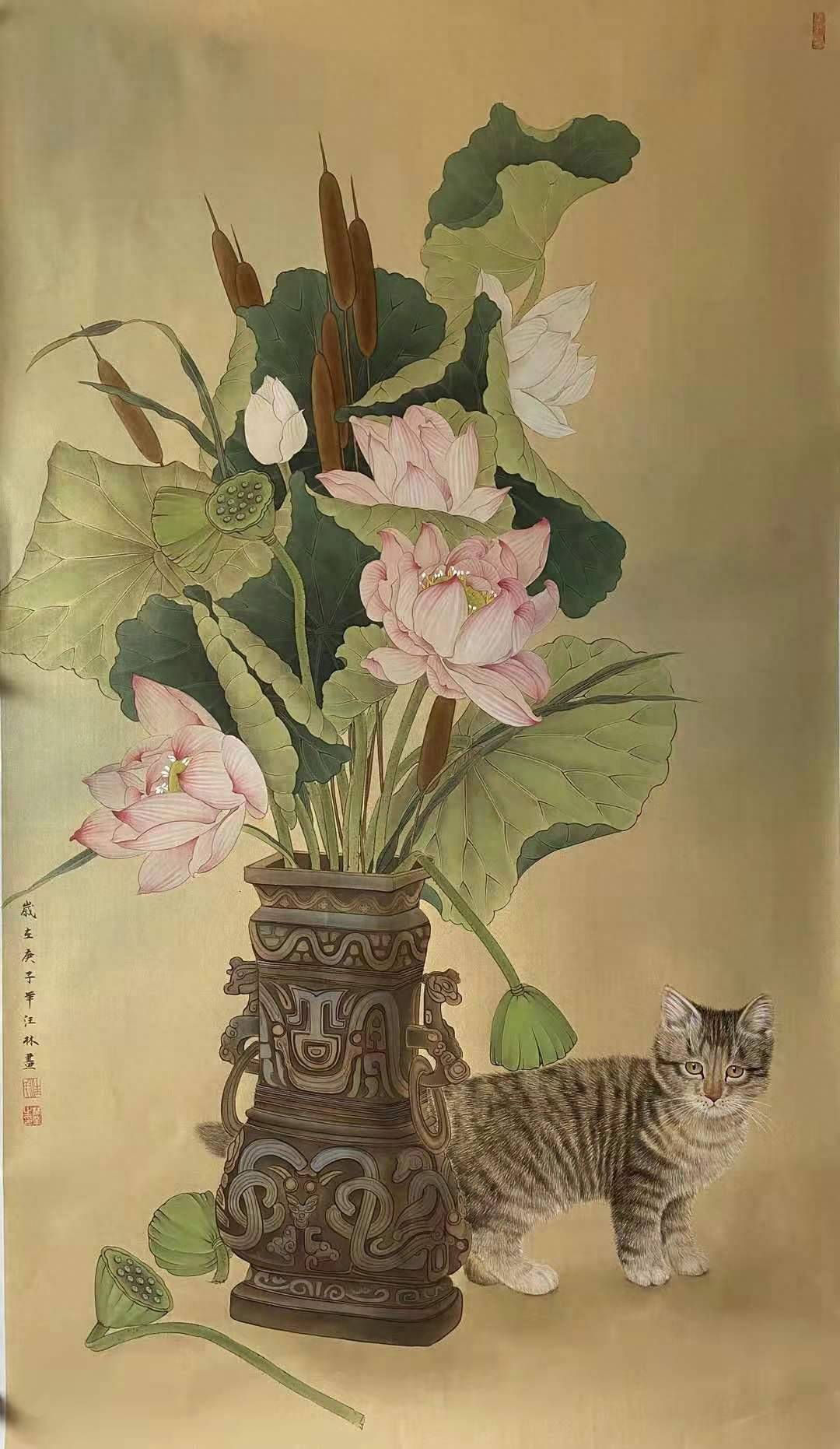 汪林 工笔国画花鸟作品_安徽省_获奖_协会会员