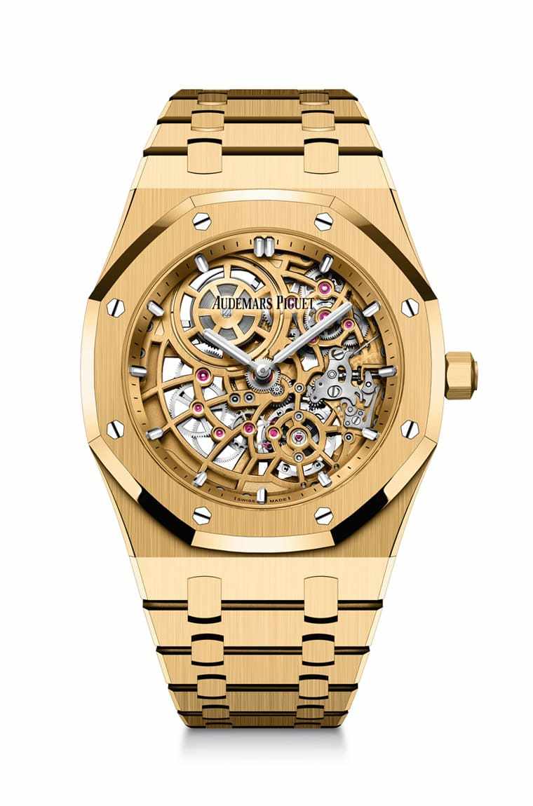 爱彼皇家橡树jumbo超薄镂空表--黄金版本新作_机芯_自动_手表