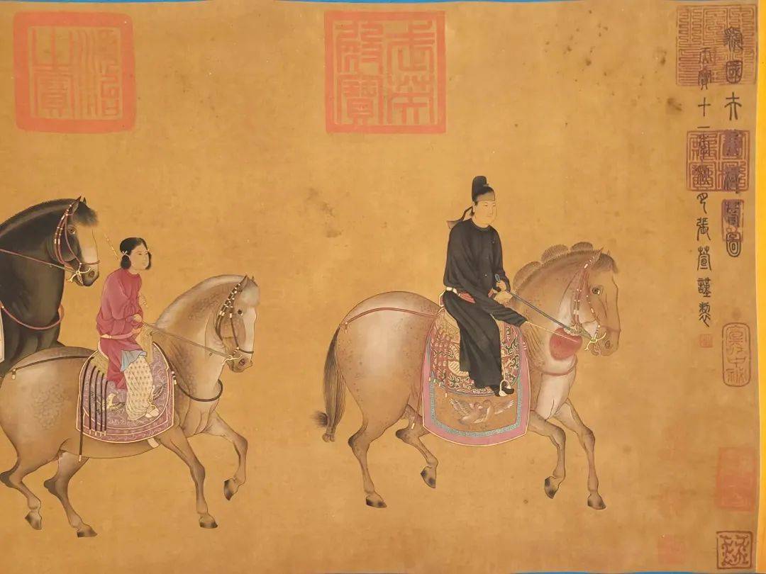 十大传世名画之一丨《虢国夫人游春图》_搜狐网