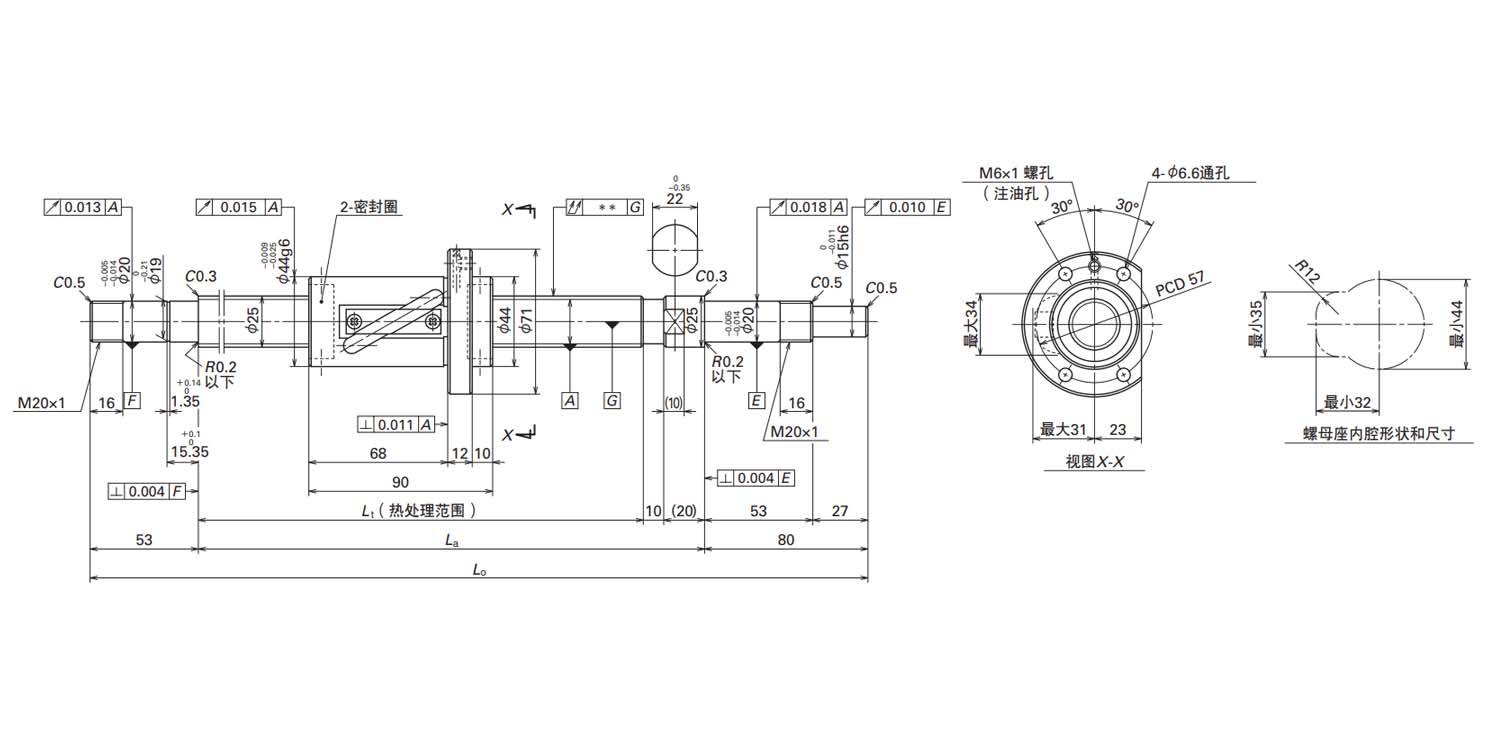 nsk 滚珠丝杠 小型fa系列 mafa