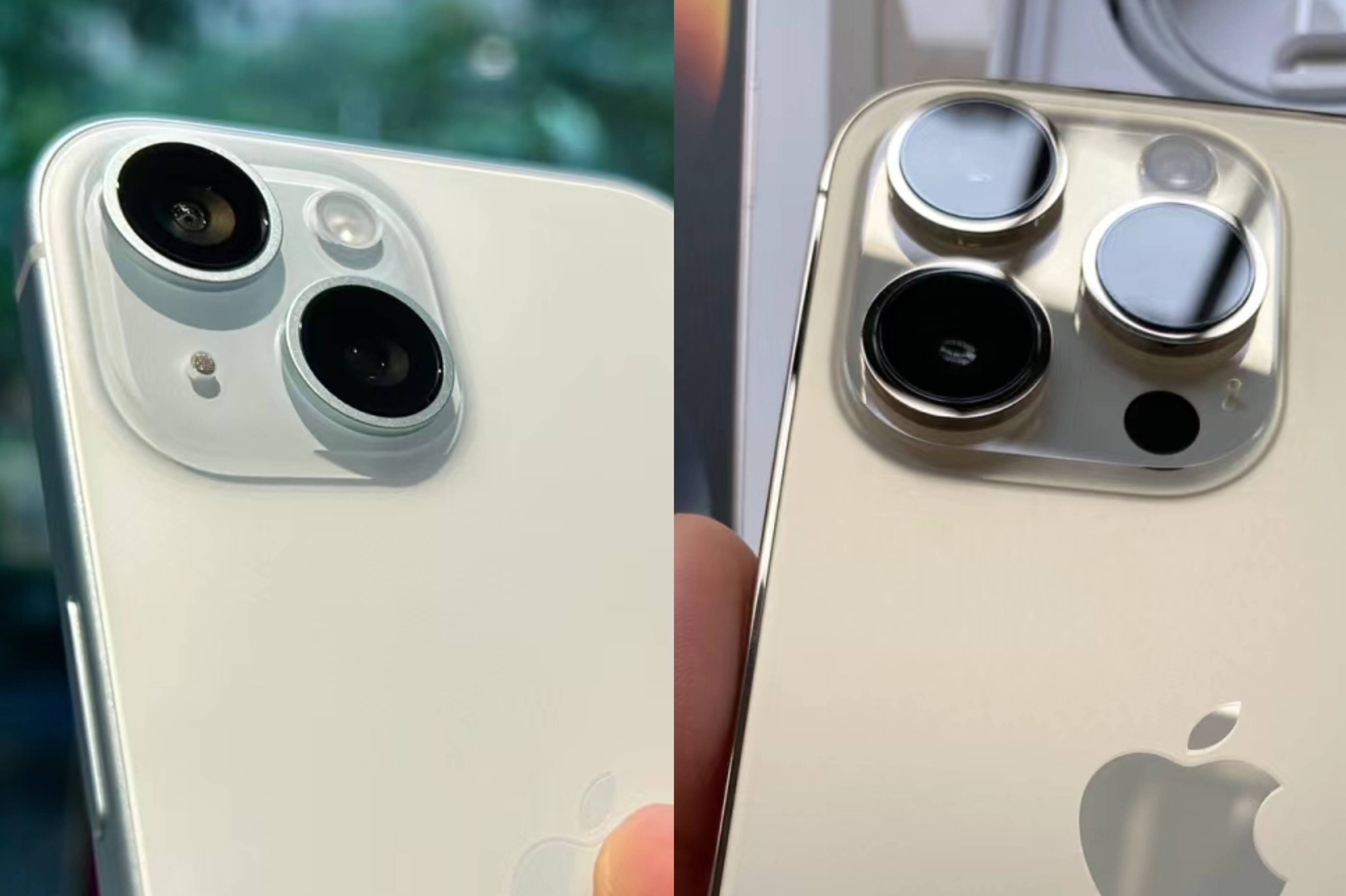 摄像头上面,由于iphone15升级成了4800万像素的主摄,所以这两款手机最