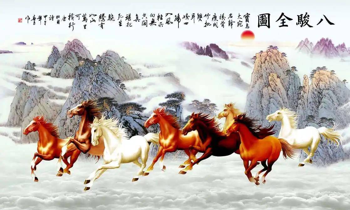 从穆王的巡视天下及八匹骏马的名称的由来的故事中,我们又看到了驭
