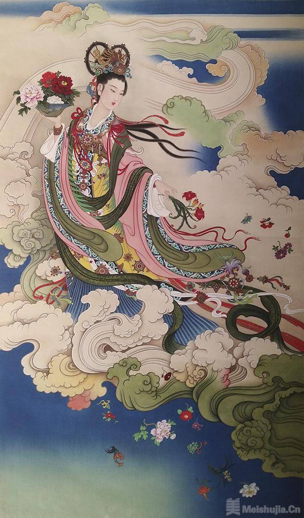 自在飞花轻似梦——赵景宇《天女散花》创作谈_绘画_艺术_传统