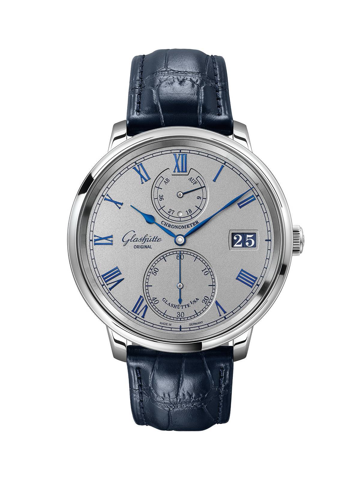 格拉苏蒂原创推出新款senator chronometer 议员天文台腕表_表盘_精密