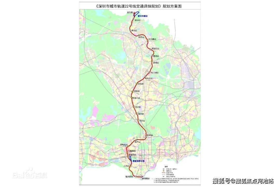 深圳22号地铁线路图图片