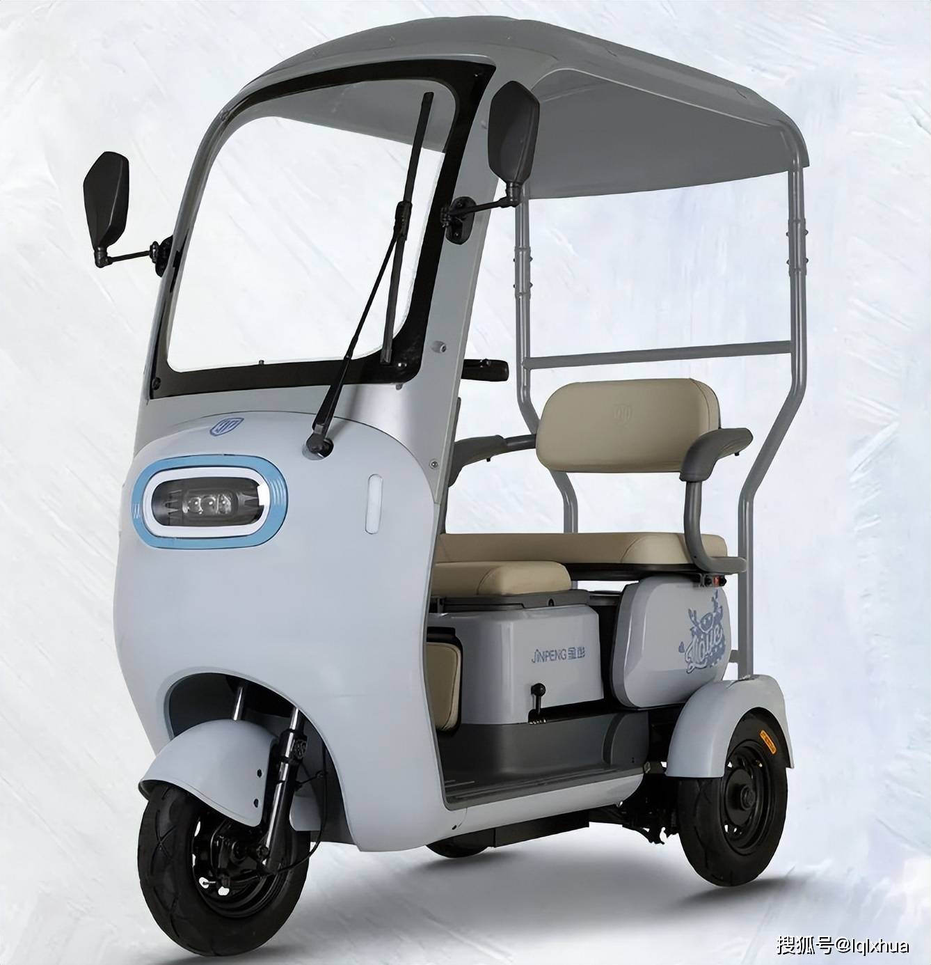 金彭发布新一代电动三轮车，自带车篷，防风遮雨，适合老年人代步_手机 