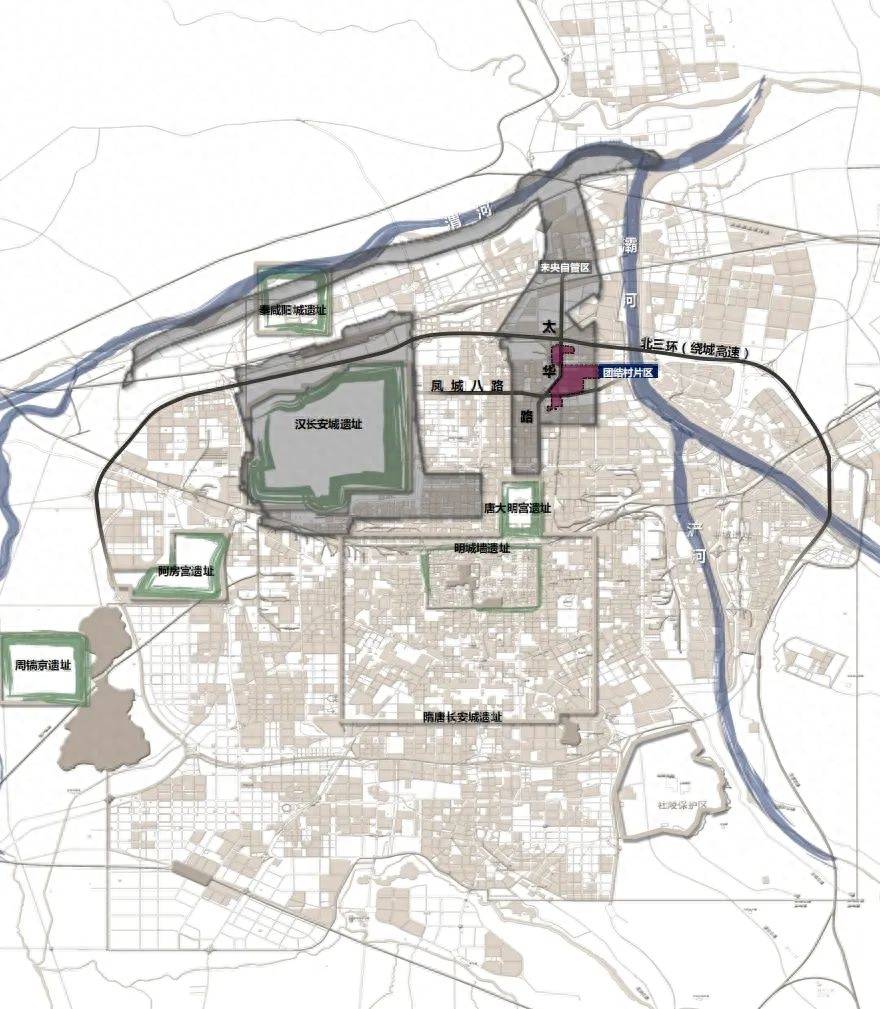团结村片区,通过预计2024年即将开通的西安地铁10号线链接,未央区正在