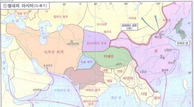 对比外国与中国眼中的明清地图,扎心了,到底谁奠定了中国版图_明朝