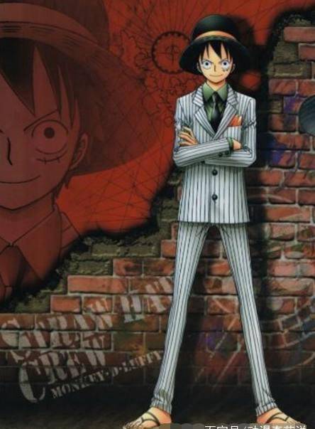 海贼王草帽海贼团西装套装帅到掉渣,路飞穿西装不一样的风格_黑色