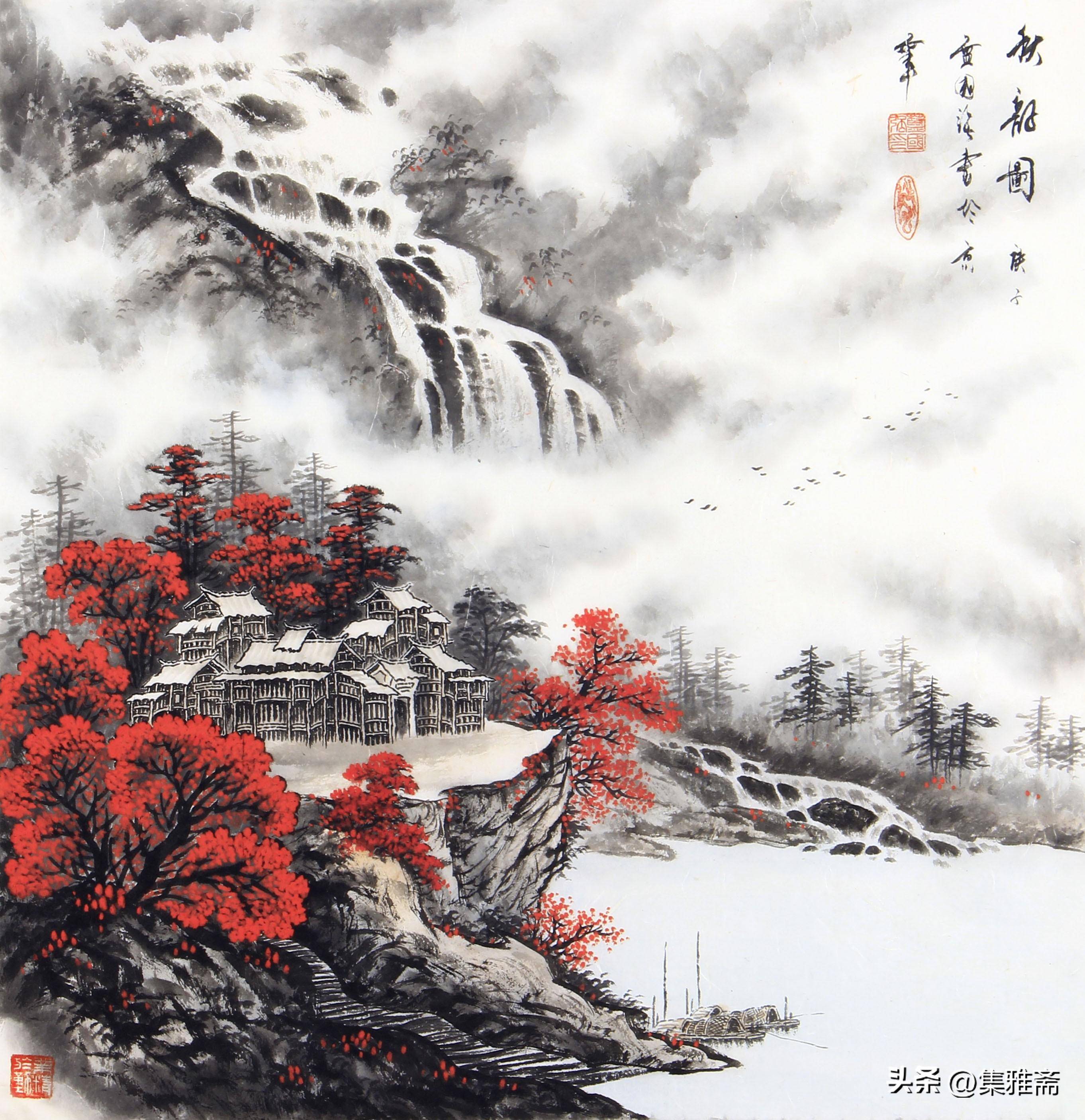笔墨苍润,景色旖旎——蓝国强山水画作品赏析_中国_传统_艺术