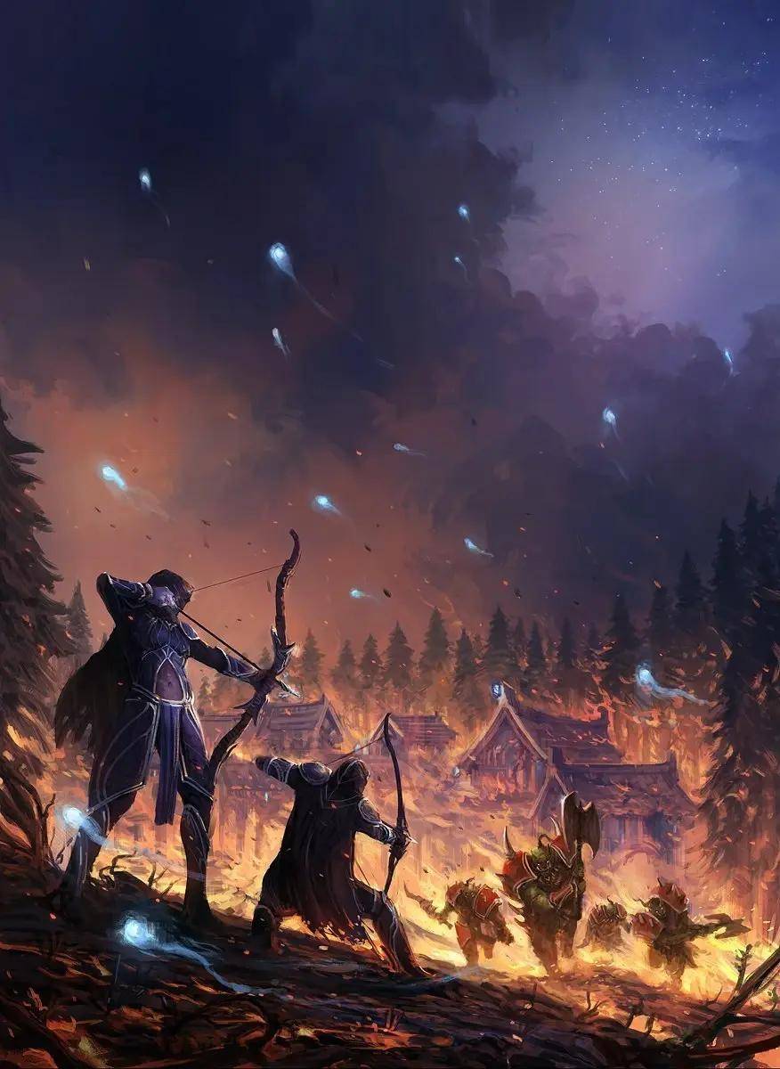 魔兽世界种族背景故事讲解:暗夜精灵篇概述_希尔_泰达_梦魇