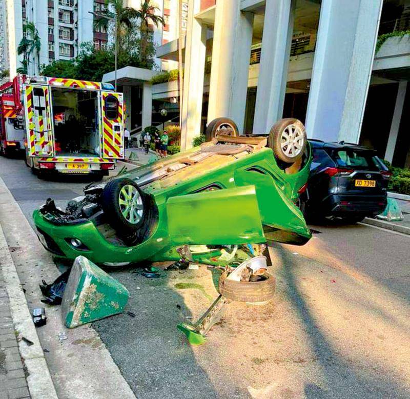 香港交通事故图片