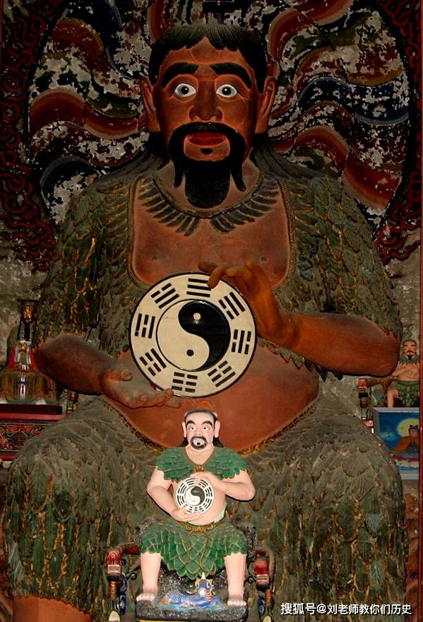 古代神话故事之人首蛇身的道家创始人伏羲_白龟_八卦_黄龙