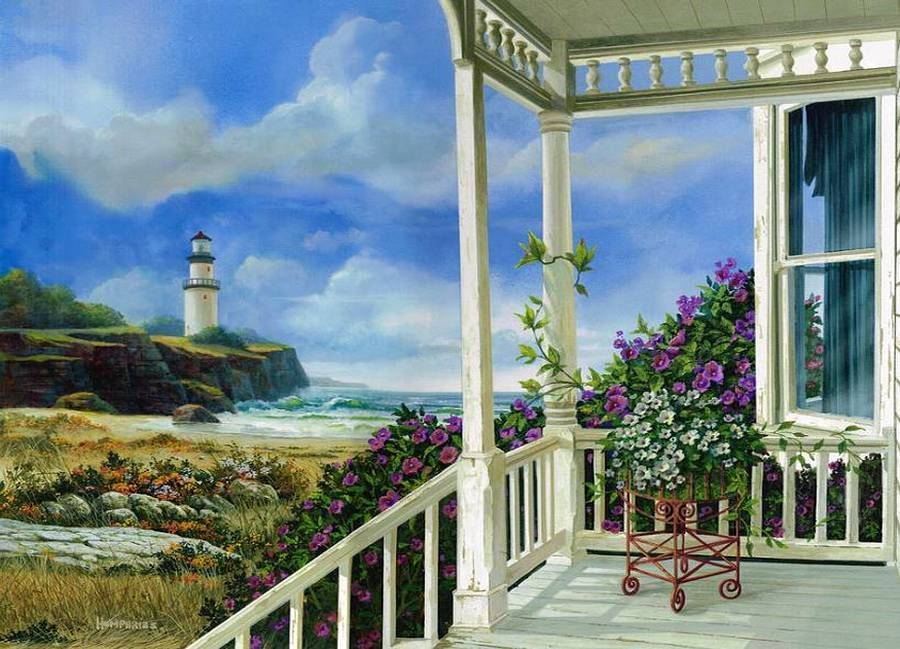 美国画家michael humphries风景画_自然_画作_给予