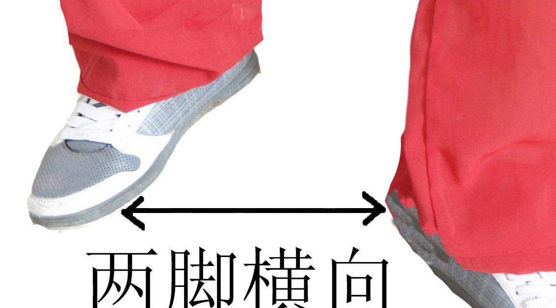 左手练法:下肢定八步站立,大小适中,上身似直非直,似斜非斜,右髋内收.