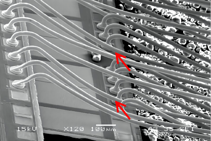 典型wire bond引线键合不良原因分析_客户_半导体_参数