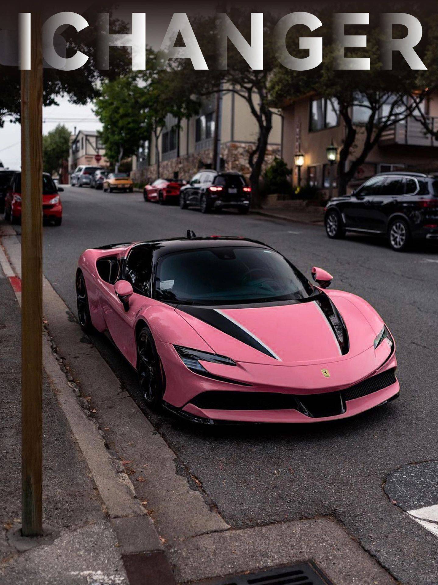 兰博基尼icr改色膜月野粉,改在法拉利上也是绝了_搜狐汽车_搜狐网