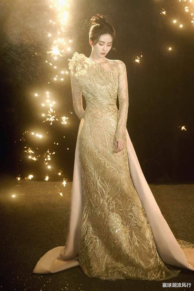 刘诗诗梦回金鹰女神娜扎美神降临,热巴用力过猛罕见失手_礼服_造型