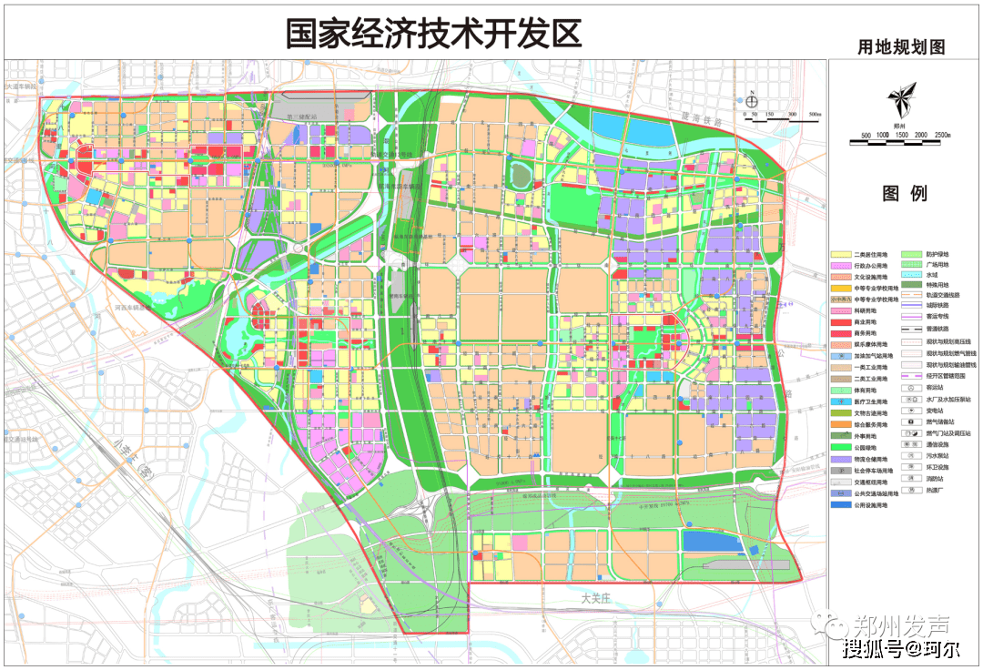 郑州经开区区域图图片