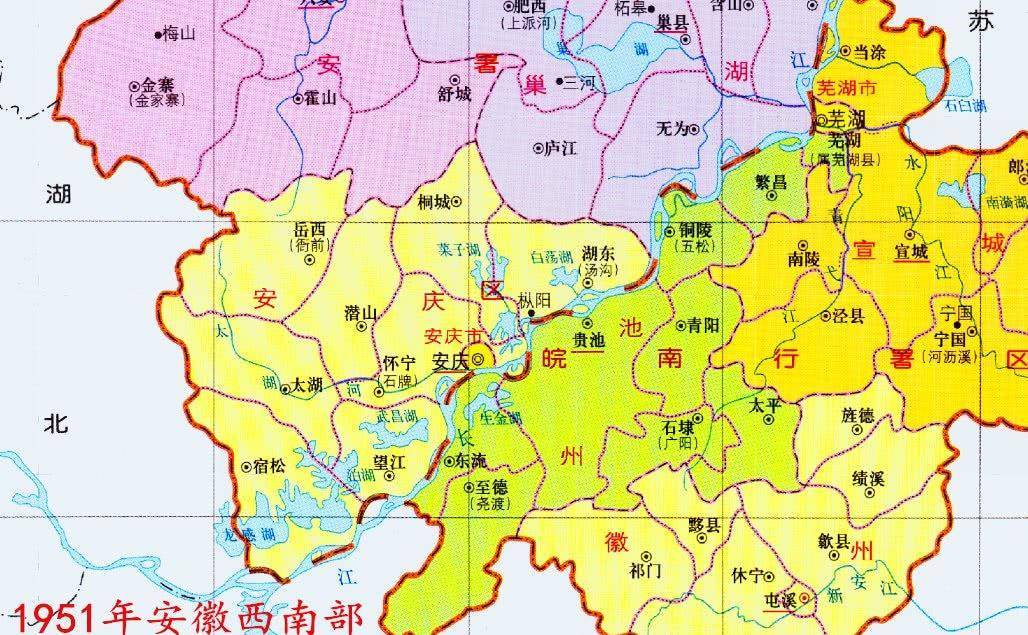 1949年2月,桐城縣析南鄉,東鄉及無為,廬江兩縣少量地方色桐廬縣,建國