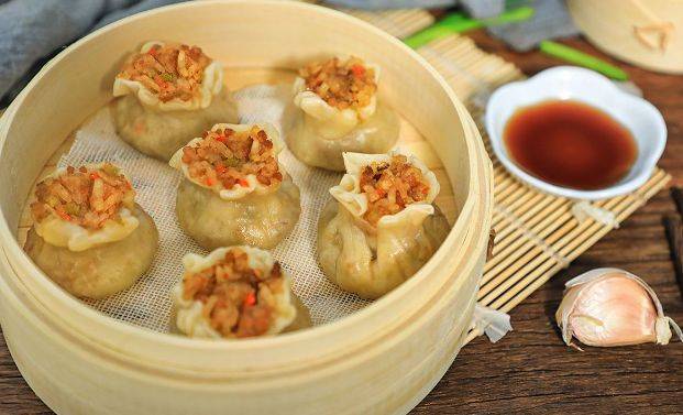 广东美食干蒸烧麦,淡中甜,色鲜味美_食材_传统_过程