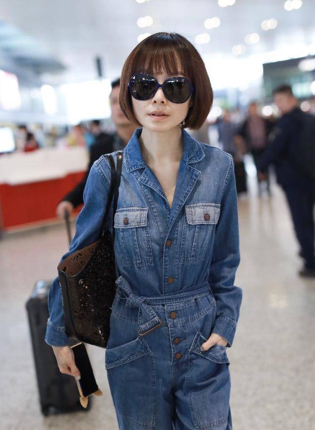 49岁陈鲁豫剪掉十年长发真年轻,剪波波头小方脸变瓜子脸,美爆了_发型