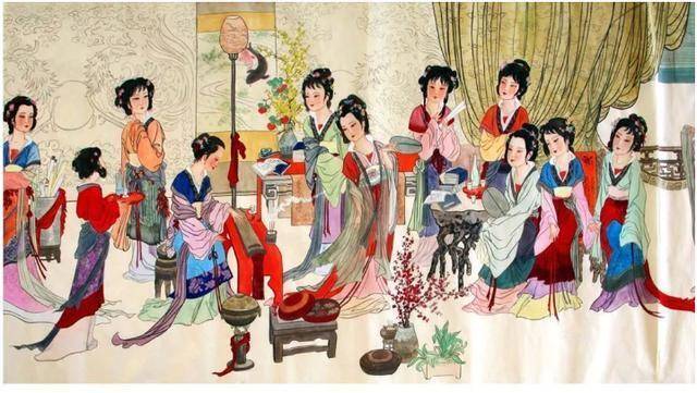 潘金莲,五娘子,与月娘同庚,年纪一般大小,模样标致,玉貌妖娆,芳容窈窕