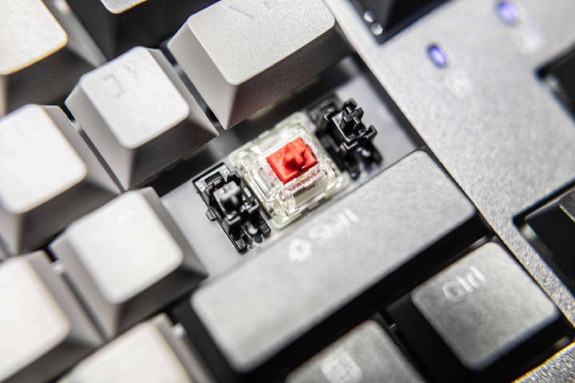 经典87键电竞键盘,全新樱桃mx2a轴,杜伽k320 v2星光版_手感_设计_原厂