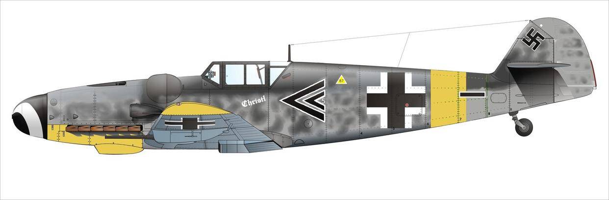 bf109战斗机设计图图片