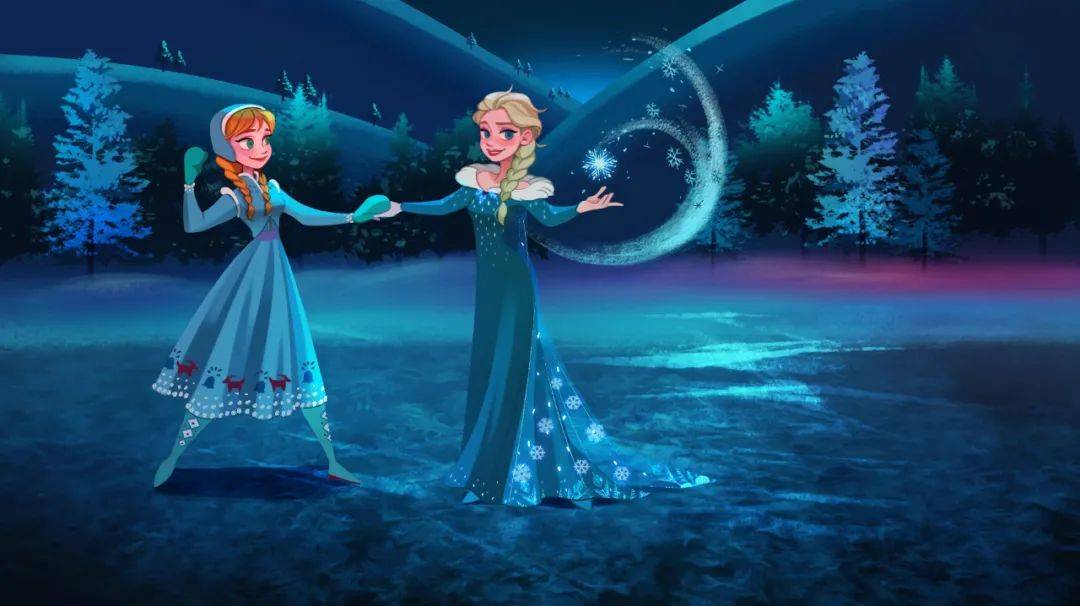 迪士尼在逃公主|知言合一教育分享插画师_风格_星光_感觉