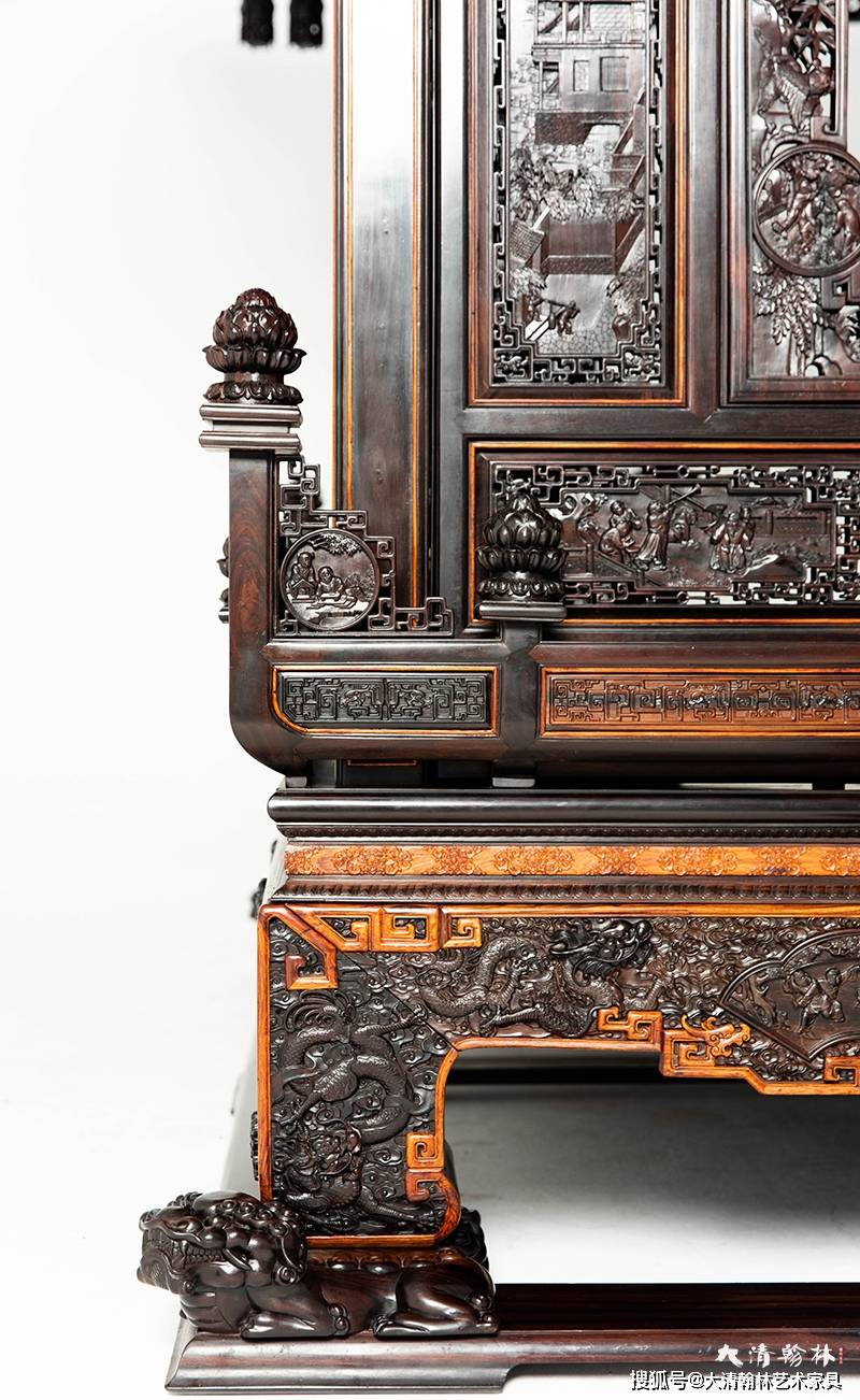 吴腾飞设计作品——帝王阁大床_中国_家具_木雕