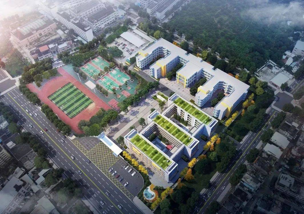 增加学位810个,横沥镇中心小学扩建工程一期教学楼主体封顶_教育_装修