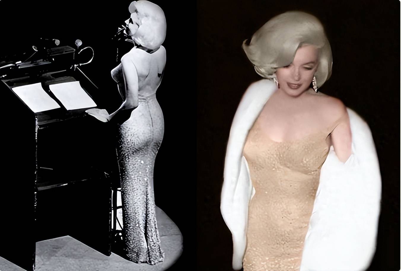 1962年,美国记者偷拍梦露和肯尼迪约会,身穿透明钻石裙魅惑妖娆