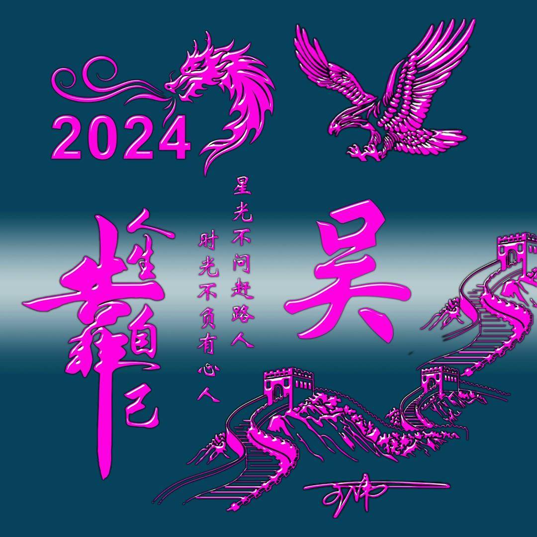 姓氏頭像第785期,2024大展宏圖勵志個性簽名頭像,請查收_評論_公眾