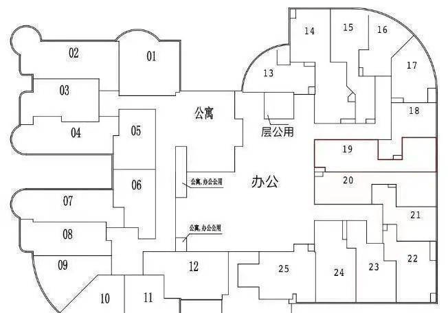 在售户型图恒升半岛国际大厦座落在北外滩黄浦江与苏州河的交汇处
