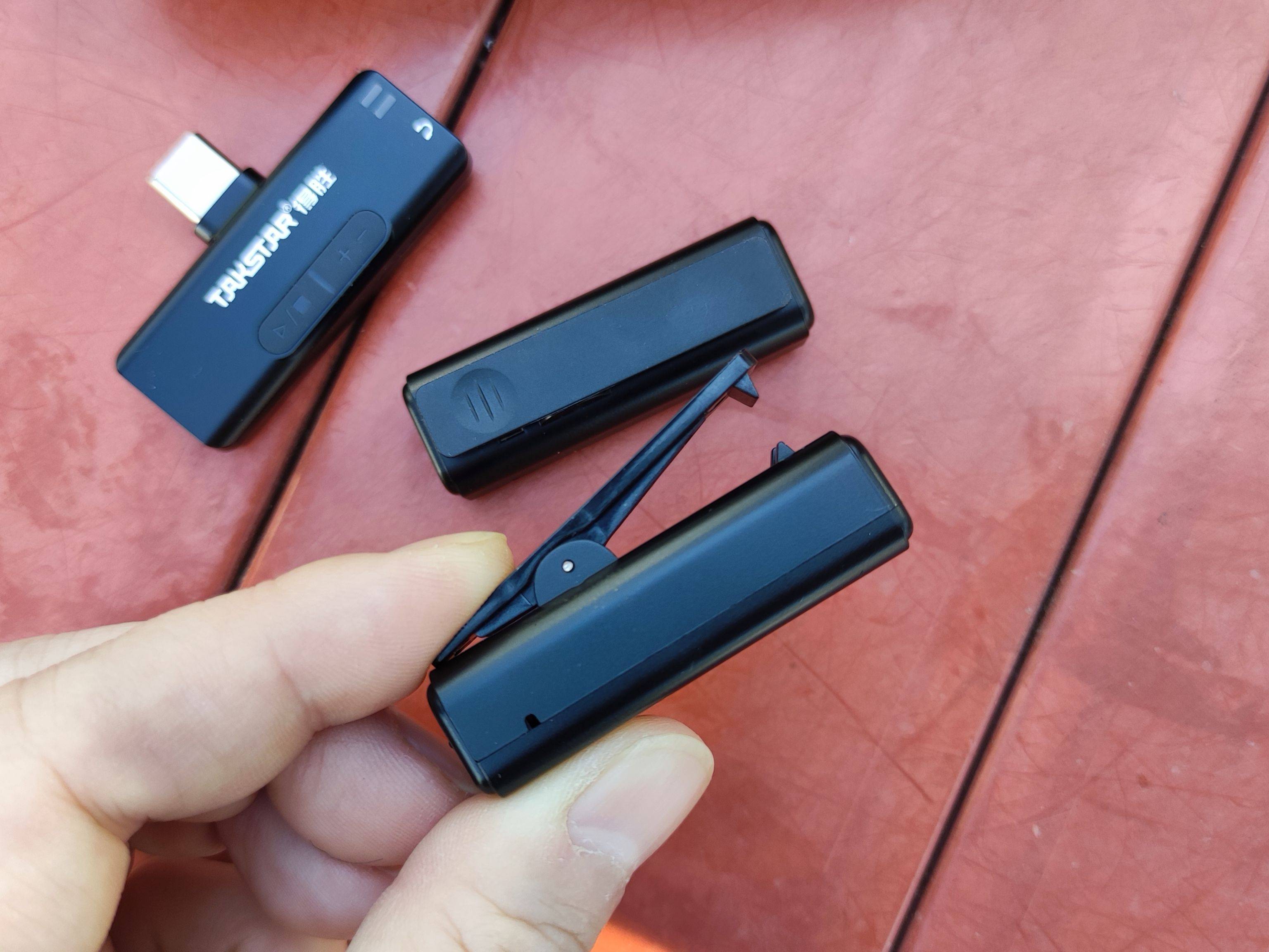 手机收音不好怎么办?得胜v3领夹麦克风体验_接收器_充电_收纳